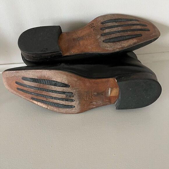 Fiorangelo Italian Designer Handmade Mens Black Leather Oxford Dress Shoes - siz - Picture 9 of 11